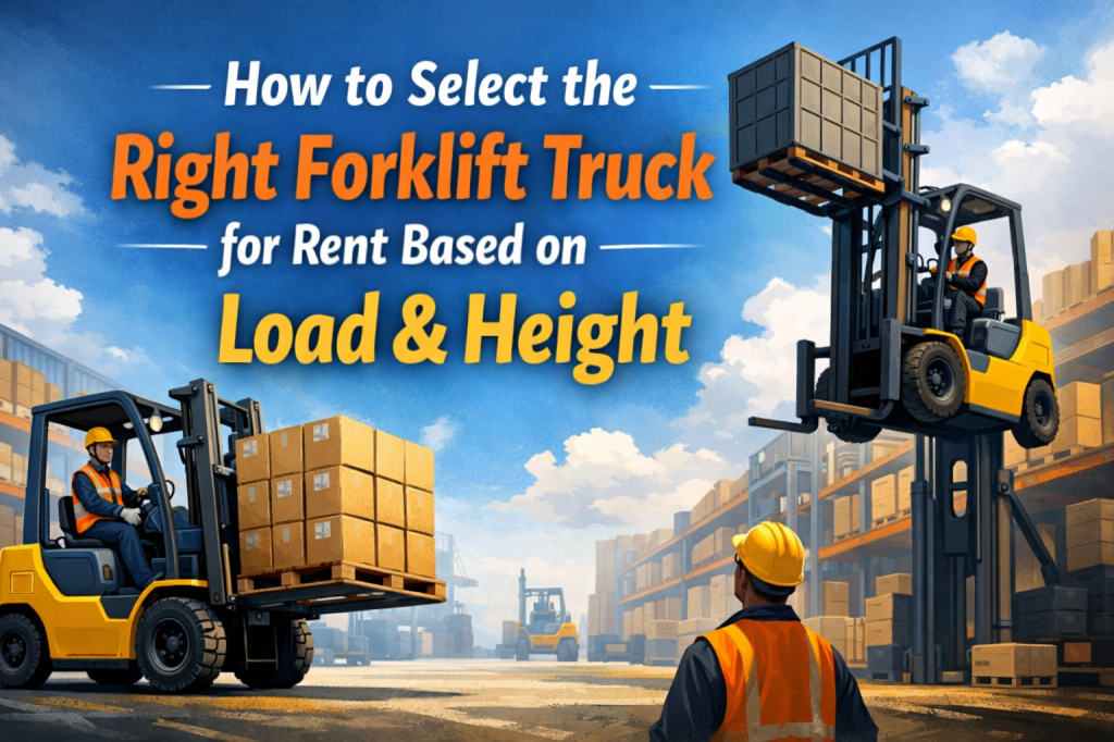 How to Select the Right Forklift Truck for Rent Based on Load & Height
