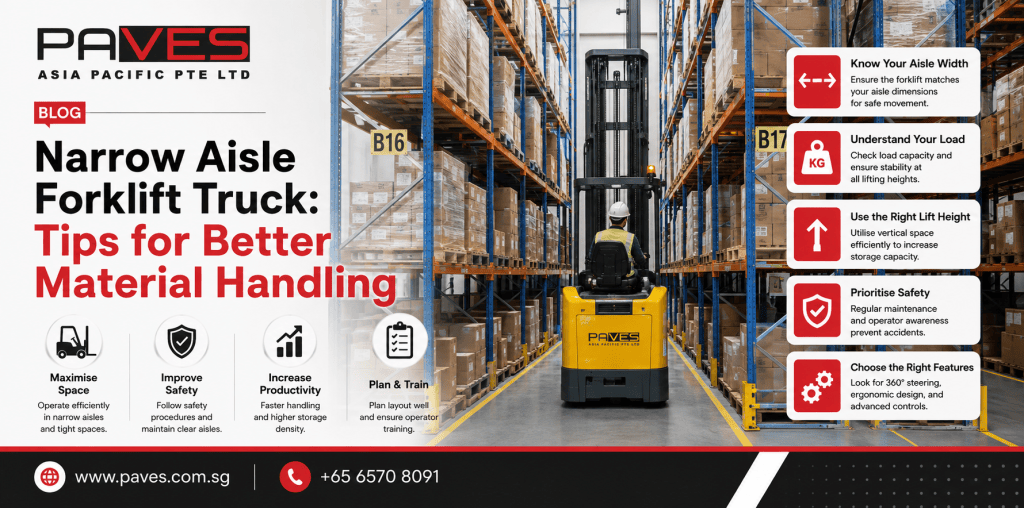 Narrow Aisle Forklift Truck: Tips for Better Material Handling