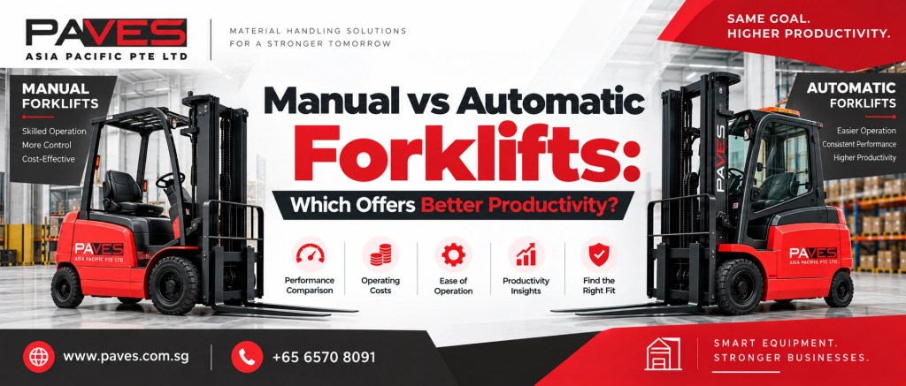 Manual vs Automatic Forklifts Which Offers Better Productivity